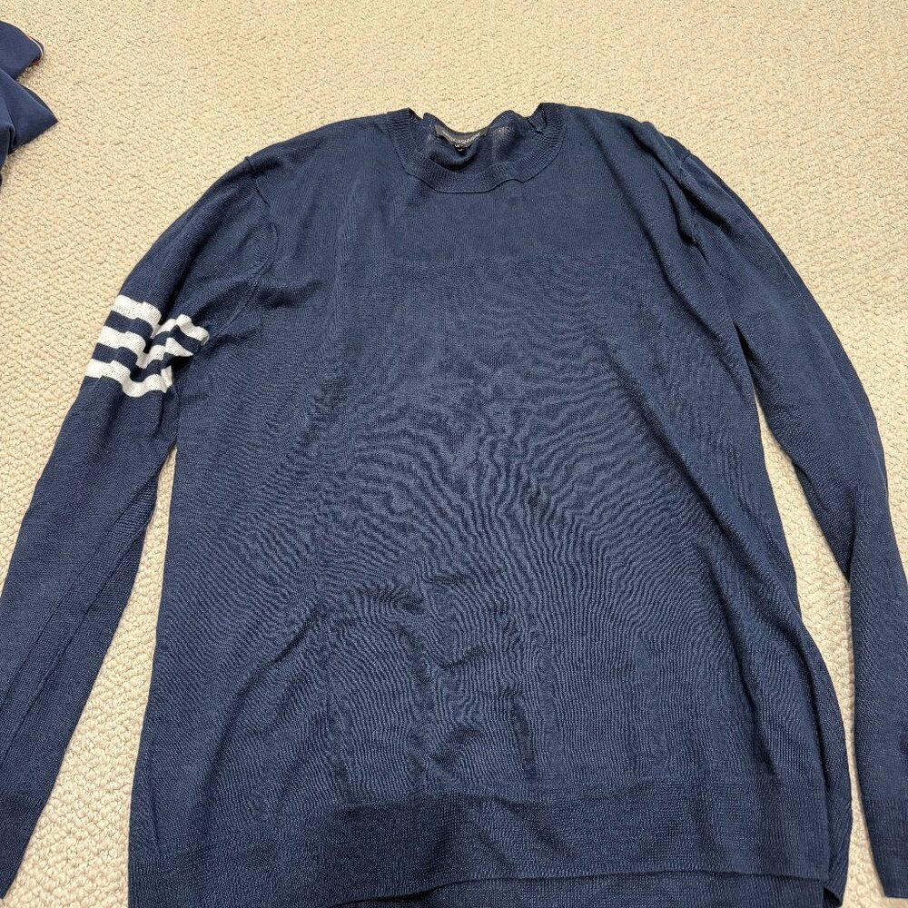 Naked Cashmere Men's Lightweight Sweater Navy XXL